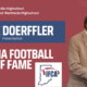 Presentation slide for Jake Doerffler's induction into the Indiana Football Coaches Hall of Fame.