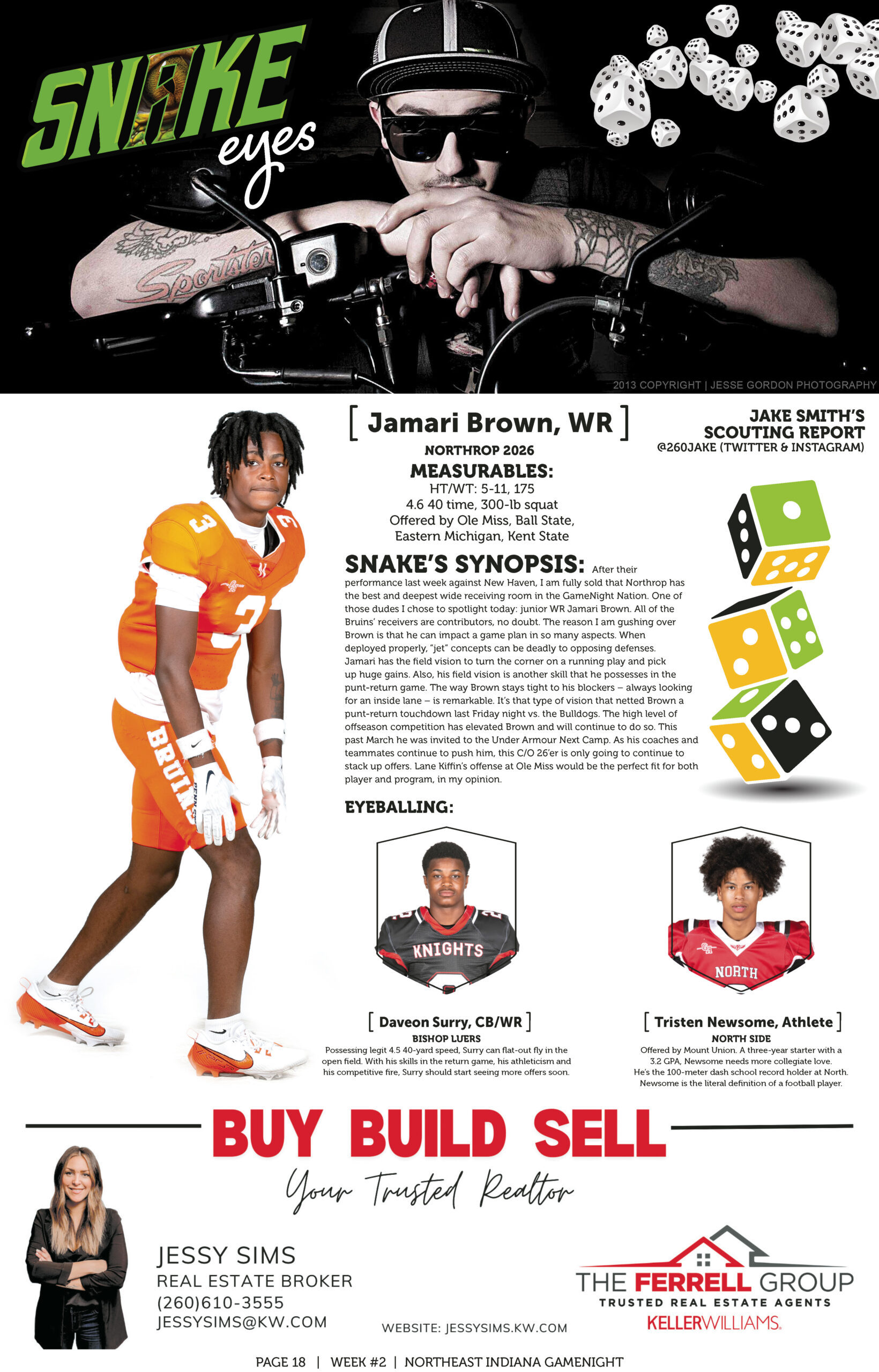 Cycle racer in orange gear with event details on the side.