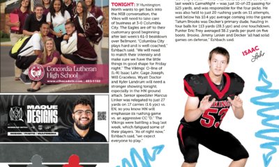 Collage of entertainment ads and a feature article about acting challenges.