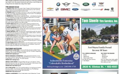 Page featuring Kelley automotive ad and local sports content.