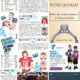 Collage of tennis tips, player profiles, and sports articles.