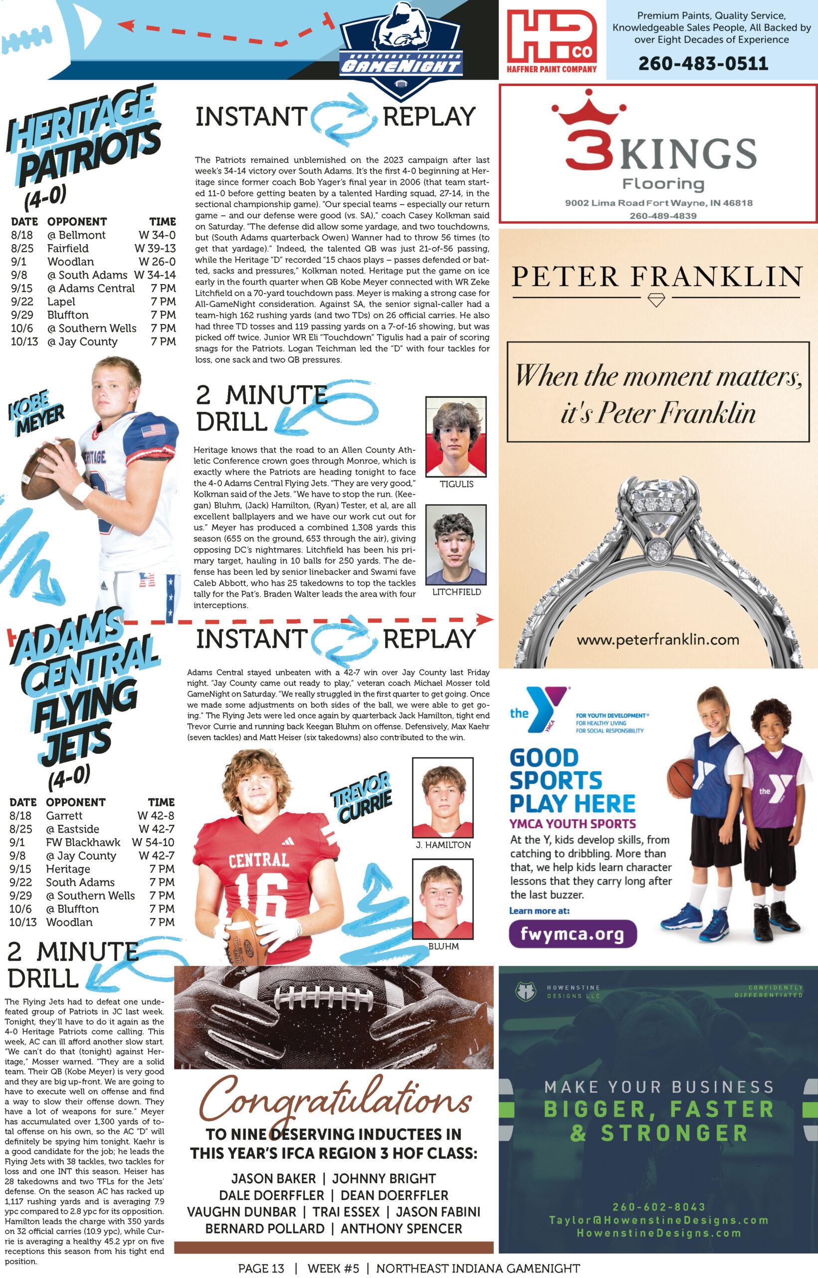 Collage of tennis tips, player profiles, and sports articles.