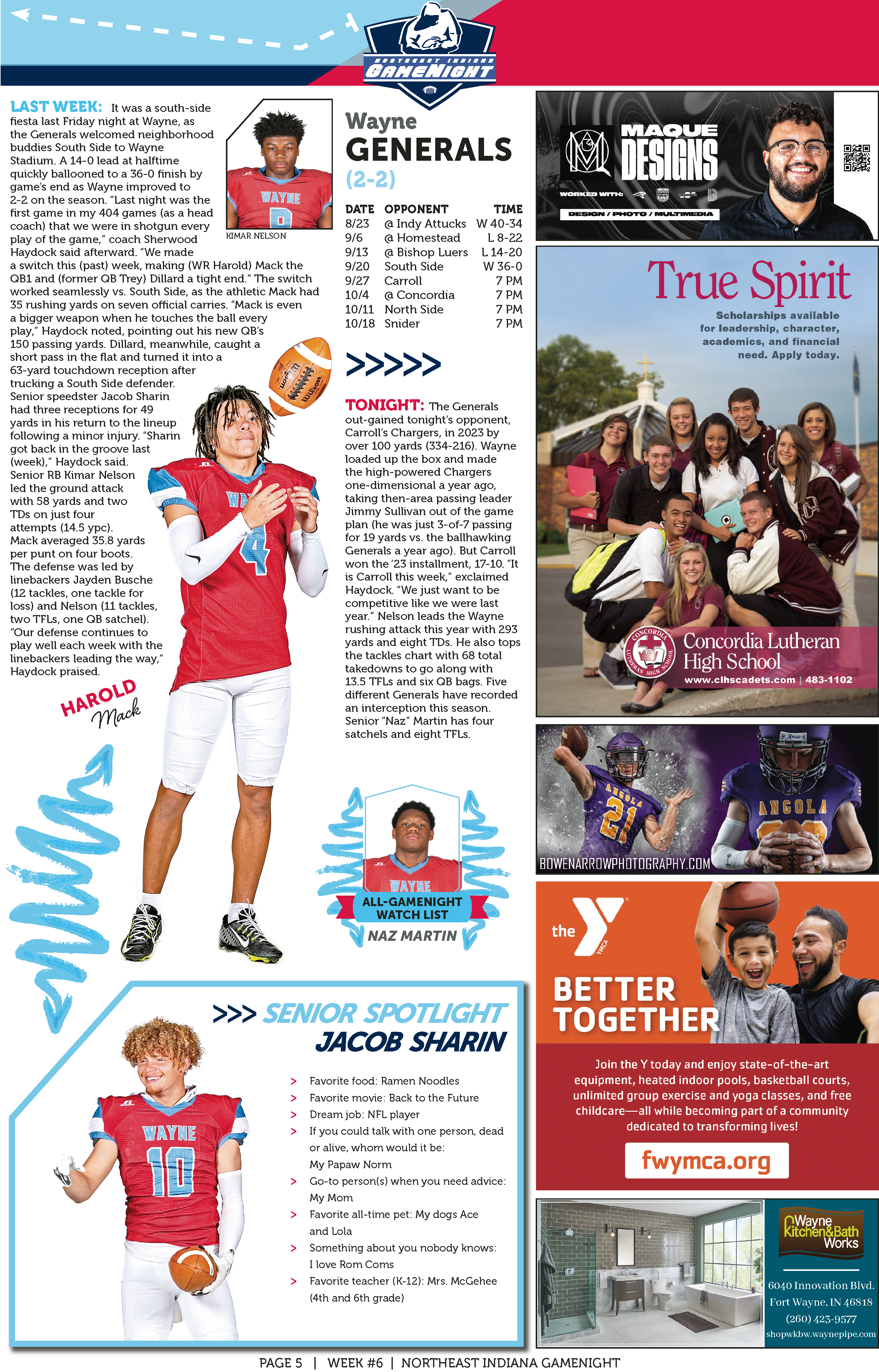 Jacob Daniel, a 2020 Senior Spotlight, poses in a sports jersey with playful expressions.