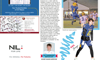 Youth softball players in action during a game at the 2023 Senior Showcase.