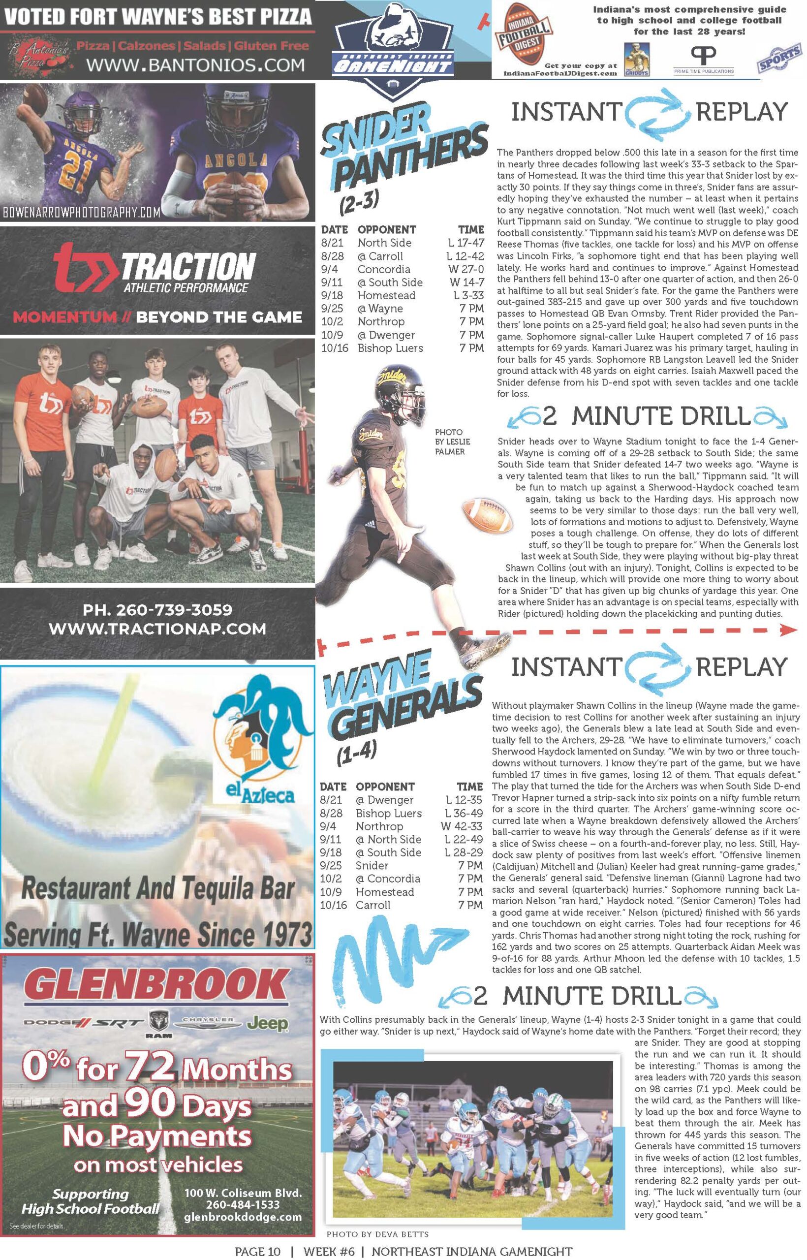 A collage of football training drills and team photos with instructional text.