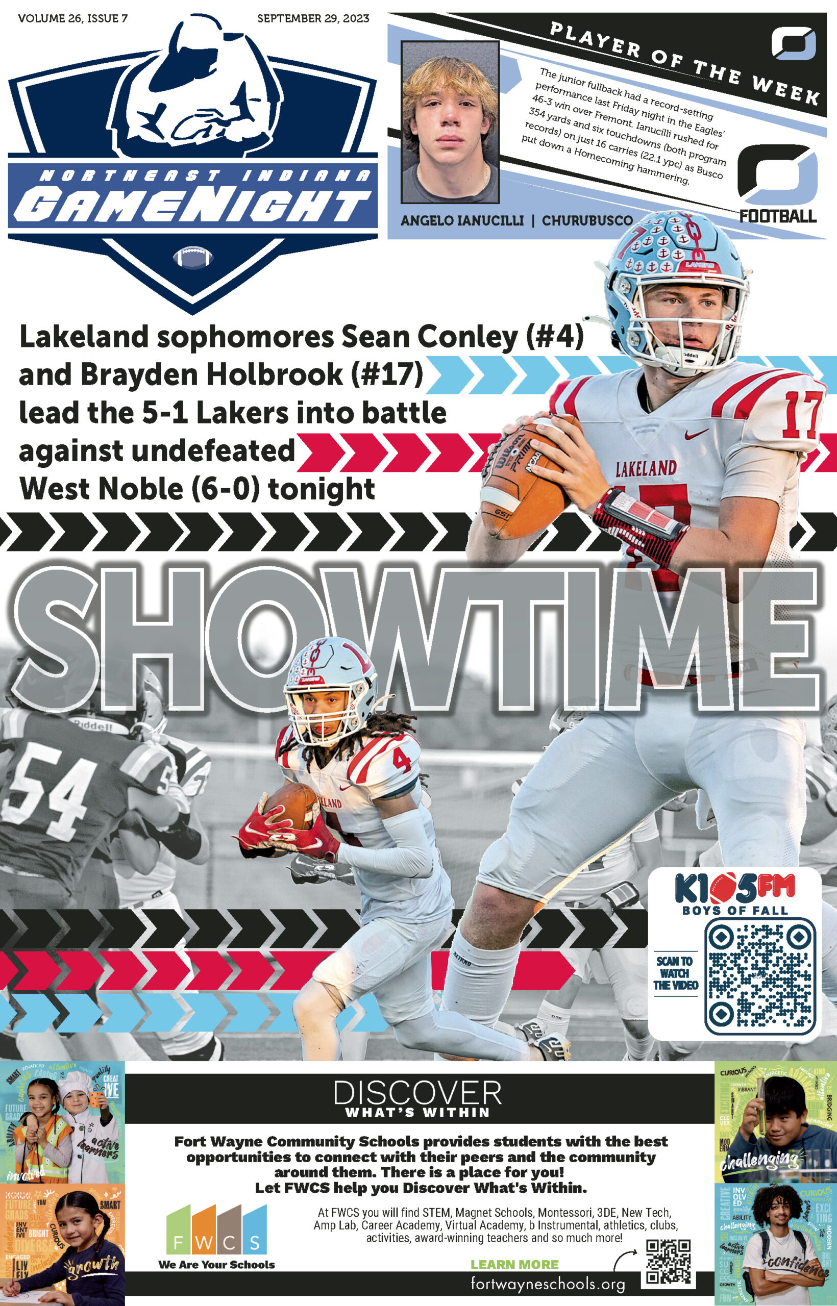 Lakeland sophomores Sean Conley and Brayden Hoorlik lead their team to victory against West Noble.