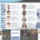 Elite Elite dance team members with photos and names.