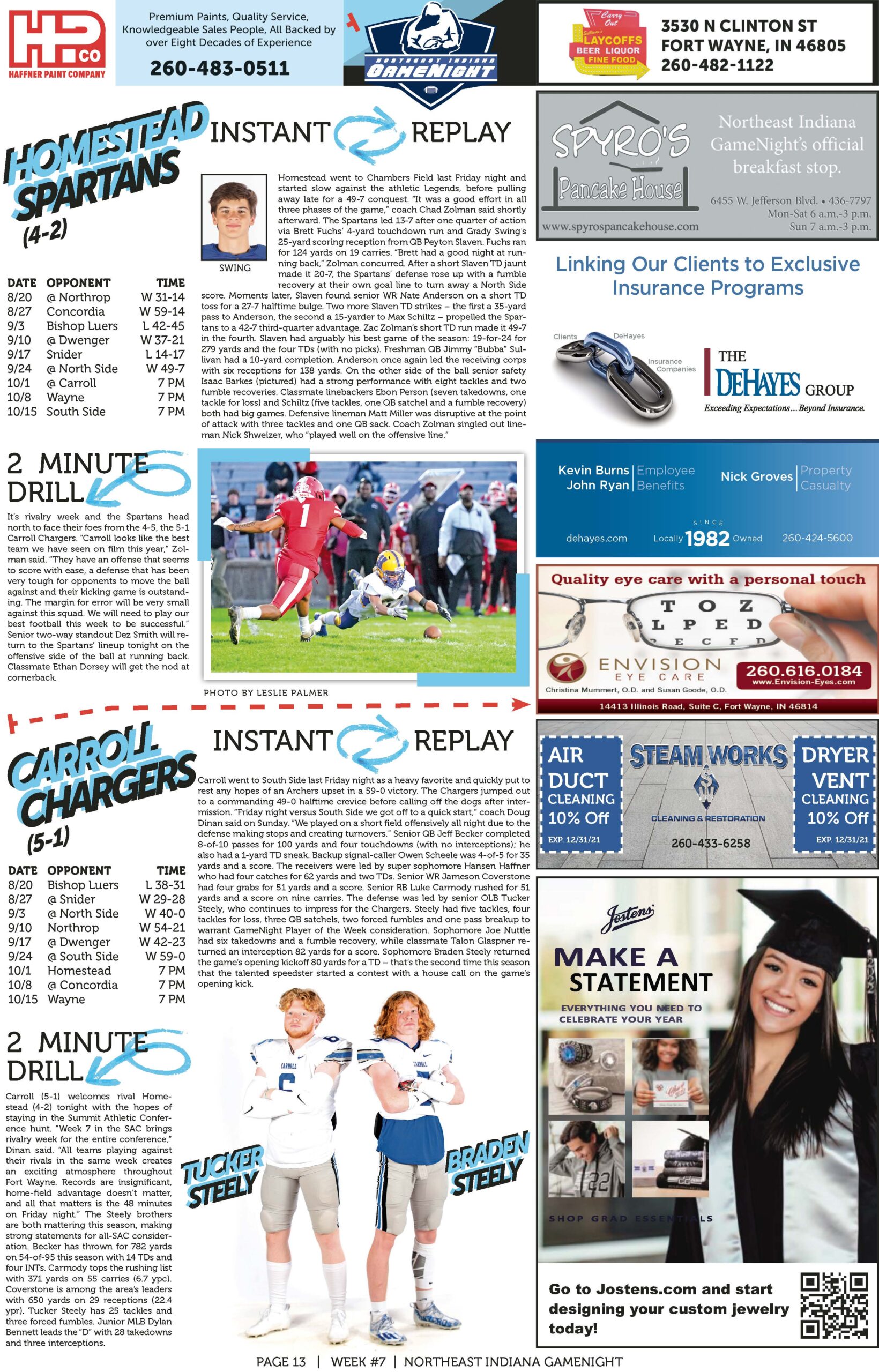 Collage of sports, education, and technology-themed magazine pages.