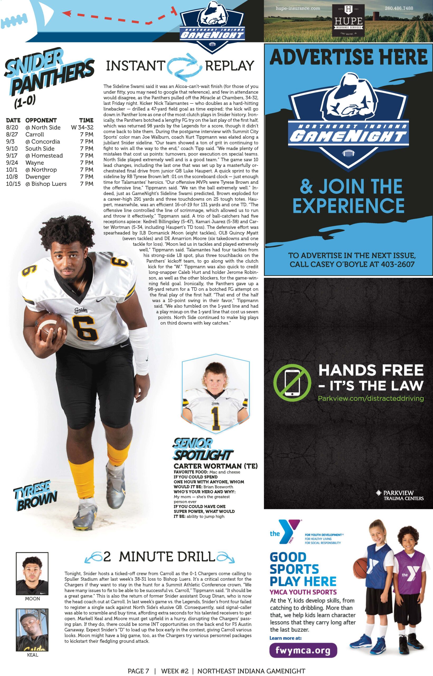 Snider Panthers football highlights, player spotlights, and upcoming game schedule.