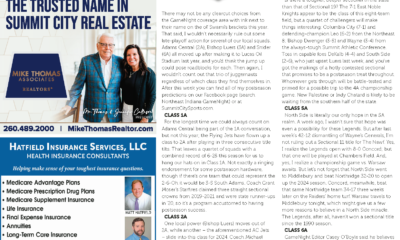 Advertisement for Summit City Real Estate featuring a trusted agent and property listings.