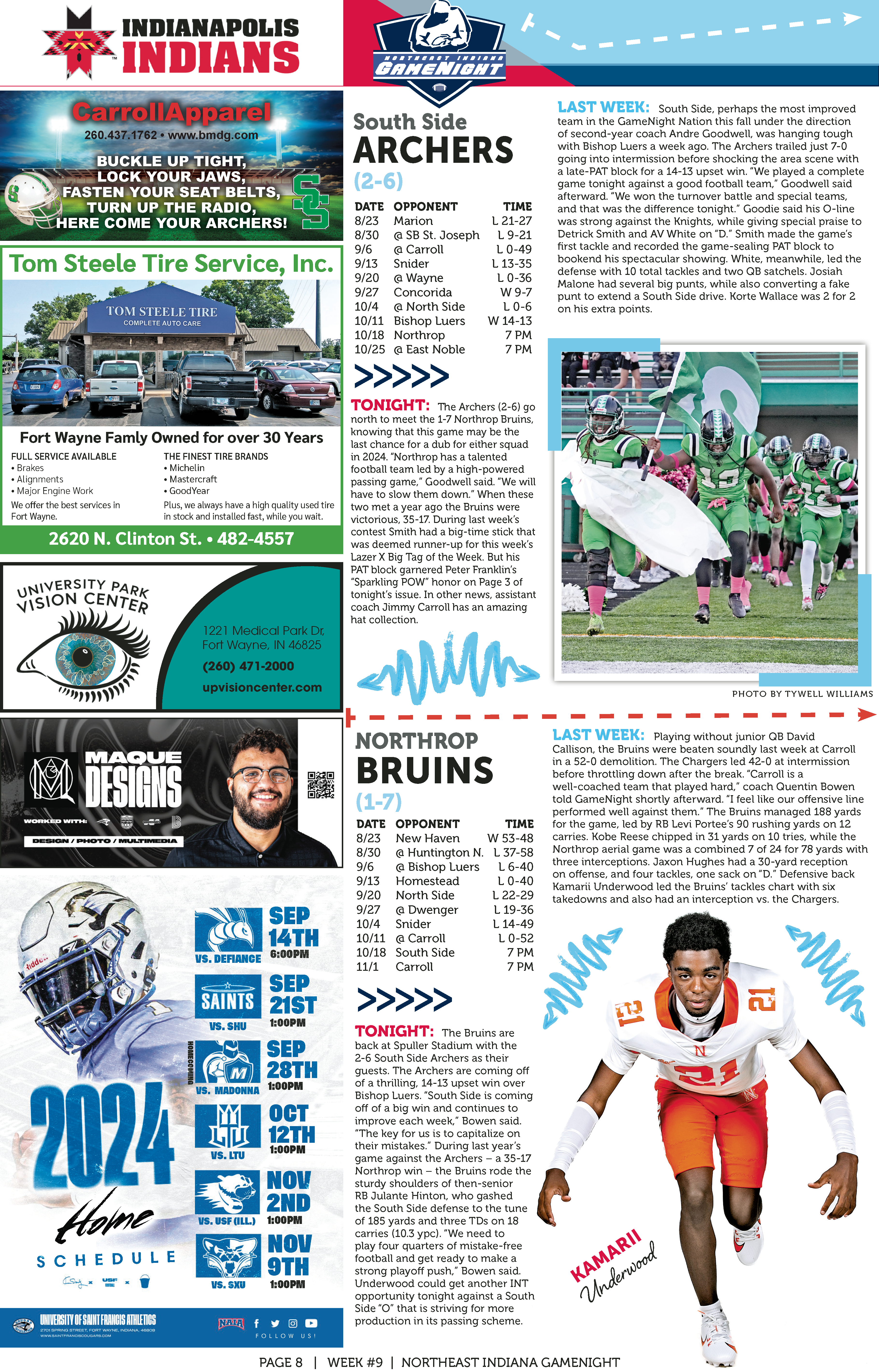 Cheerleaders performing at a sports event with audience in background.