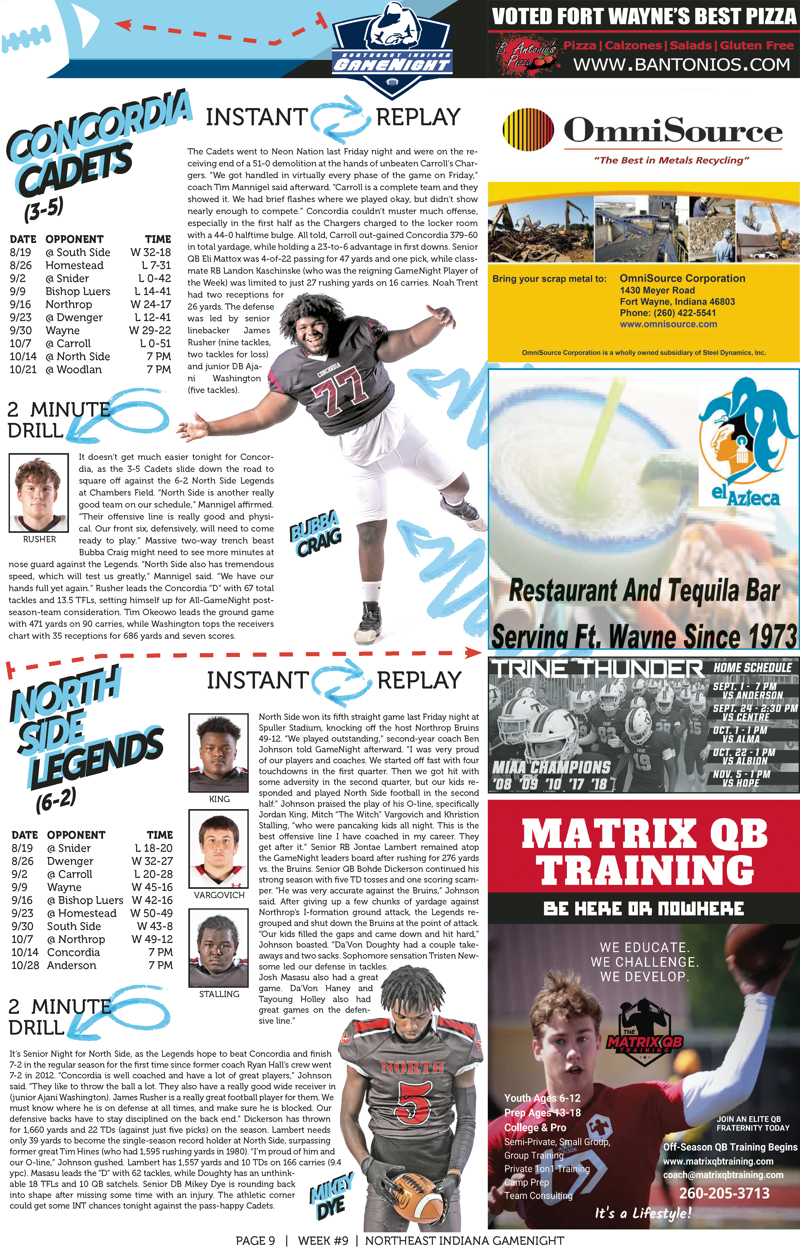 A vibrant magazine page with fitness tips, ads, and interviews.