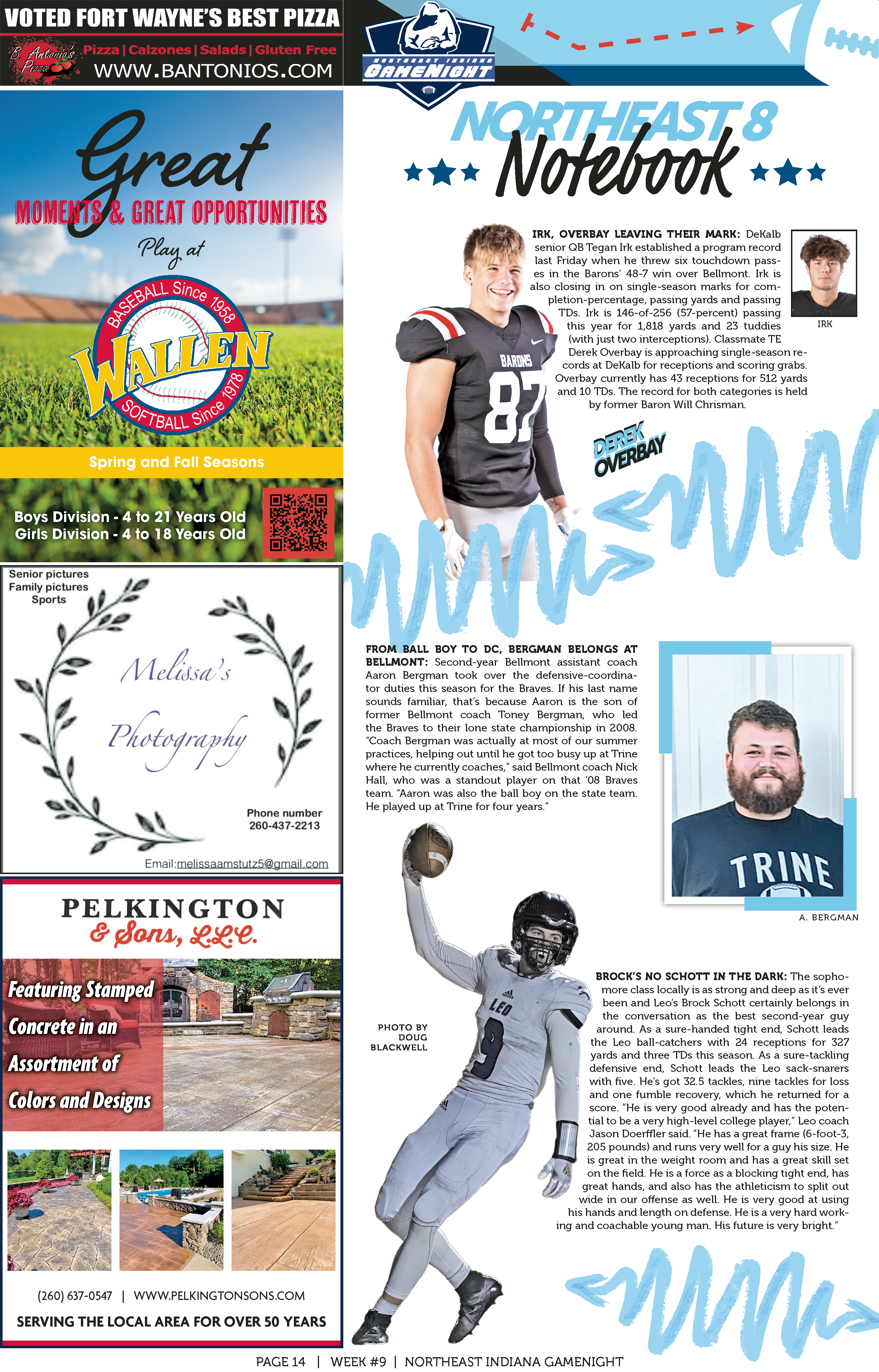 Collage of personal photos, event flyers, and handwritten notes.