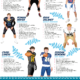 High school football players posing with stats and descriptions in a magazine layout.